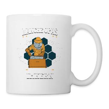 Rentner Opa Bienenzüchter Imker - Tasse - Weiß - Rechts