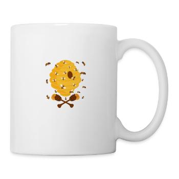Bienenzüchter Imker Keine Zeit Mein Volk Braucht - Tasse - Weiß - Rechts