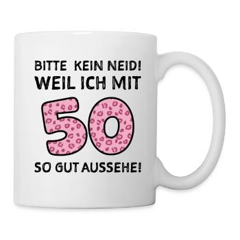 50 Jahre 50. Geburtstag Lustiger Spruch - Tasse - Weiß - Rechts