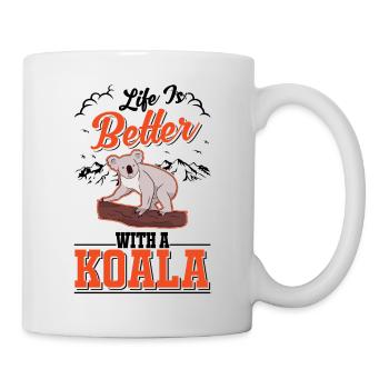 Life is better with a Koala Koala Bear - Mug - white - Right
