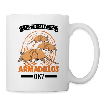 J’aime vraiment les tatous, ok tatou - Mug blanc - blanc - Droite