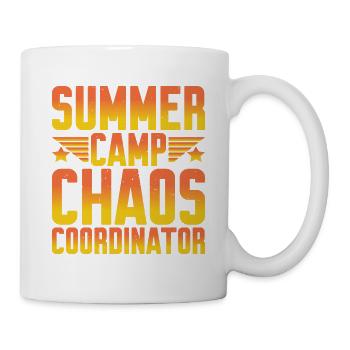Coordonnatrice du camp d’été Chaos 7 - Mug blanc - blanc - Droite
