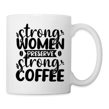 Les femmes fortes préservent le café fort - Mug blanc - blanc - Droite