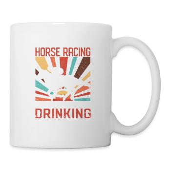 Derby Rider Wochenende Vorhersage Pferderennen - Tasse - Weiß - Rechts