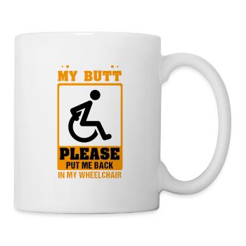 Wenn Sie Meinen Hintern Sehen Können - - Tasse - Weiß - Rechts