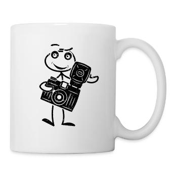 Photography Stick Figure Photo Camera Photographer - Mug - white - Right