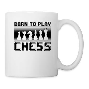 Schach - Tasse - Weiß - Rechts