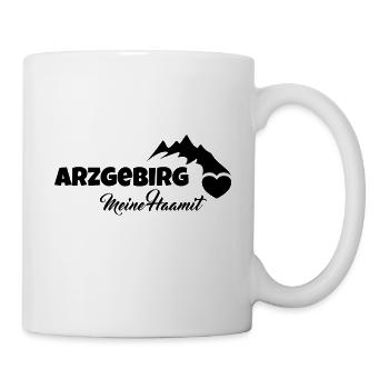 Arzgebirg meine Haamit - Tasse - Weiß - Rechts