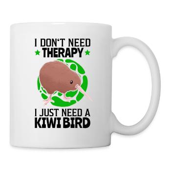 Les oiseaux kiwis sont mon bouquet de bécassine de thérapie - Mug blanc - blanc - Droite