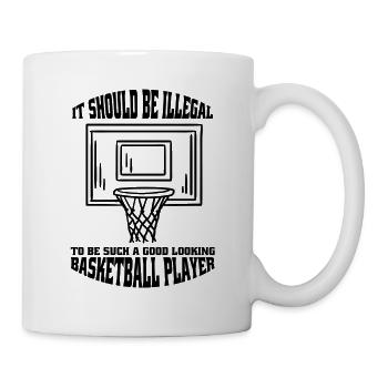 Basketball Verein Basketballliebhaber Basketballer - Tasse - Weiß - Rechts