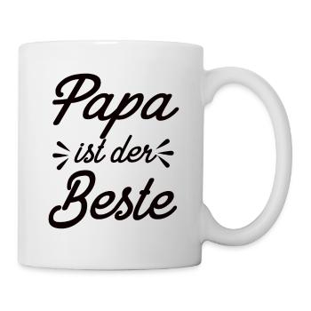 Papa Ist Der Beste - Tasse - Weiß - Rechts