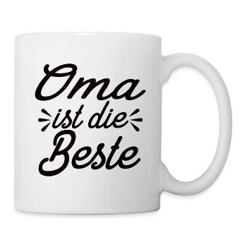 Oma Ist Die Beste - Tasse - Weiß - Rechts