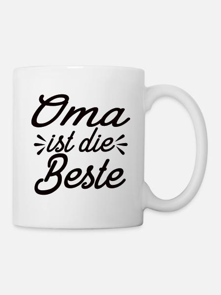 Oma Ist Die Beste - Tasse - Weiß