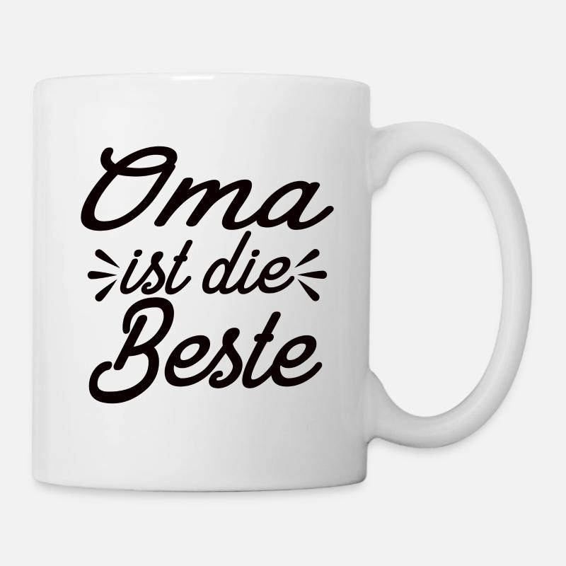 Oma Ist Die Beste - Tasse - Weiß