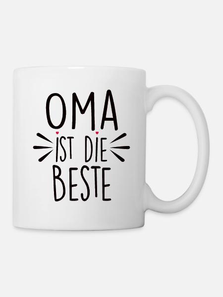 Oma Ist Die Beste - Tasse - Weiß