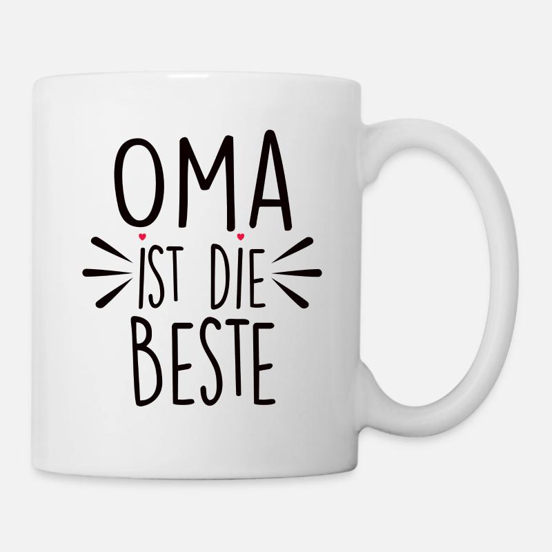 Oma Ist Die Beste - Tasse - Weiß