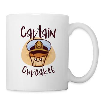 Équipe de boulangerie Capitaine Cupcakes Baker Chef pâtissier - Mug blanc - blanc - Droite