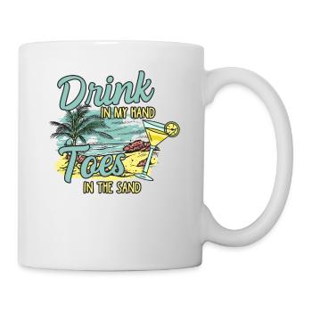 Vacay Mode Sonnenbrille und Ananas für den Urlaub - Tasse - Weiß - Rechts