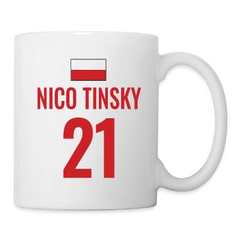 Fußball Sauf Trikot Polen Mallorca Party Gruppen - Tasse - Weiß - Rechts