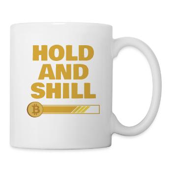 Lustiges Bitcoin und Kryptowährung Investor HODL - Tasse - Weiß - Rechts