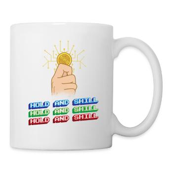 Lustiges Bitcoin und Kryptowährung Investor HODL - Tasse - Weiß - Rechts