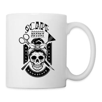 Frauen Aquascaping Tattoo Stil Aquascaper - Tasse - Weiß - Rechts