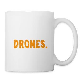 Funny Drone Pilot American Flag Flying Funny RC Qu - Mug - white - Right