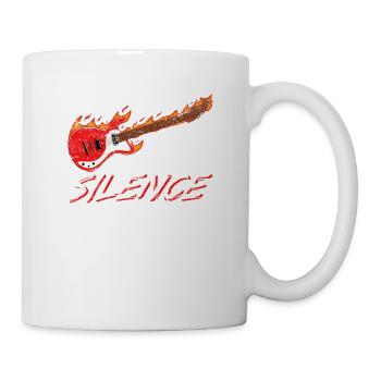 I Destroy Silence Drôle guitariste électrique Gui - Mug blanc - blanc - Droite