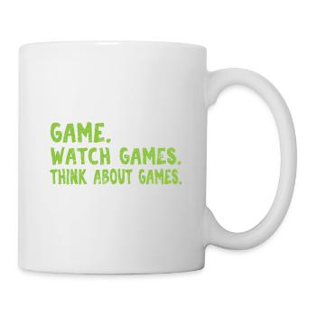 Eat Sleep Game Watch Jeux Pensez aux jeux drôles - Mug blanc - blanc - Droite