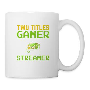 J’ai deux titres Gamer et Streamer Video Game St - Mug blanc - blanc - Droite