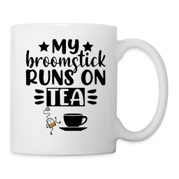 My Broomstick runs on Tea - Mug - white - Right
