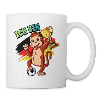4. Geburtstag Ich bin 4 Jahre Fußball Junge - Tasse - Weiß - Rechts