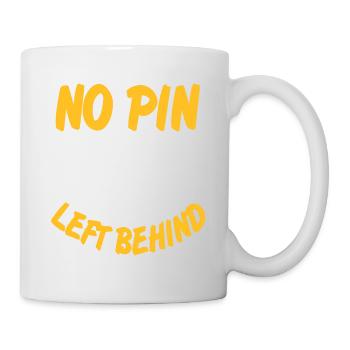 No Pin Left Behind Cool Funny Bowling Designs - Mug - white - Right