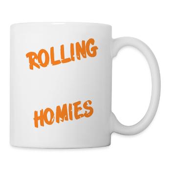 Rouler avec mes homies Vintage Funny Bowling - Mug blanc - blanc - Droite