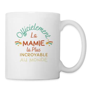 Mamie Cadeau Humour Pour Grand Mère Ou Mamy - Mug - white - Right