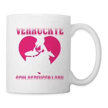 Verrückte Schlagzeuger Lady Schlagzeug - Tasse - Weiß - Rechts
