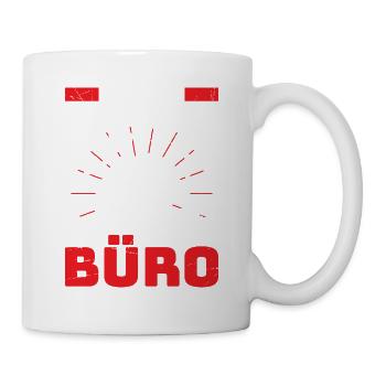 Ich Bin In Meinem Büro Schlagzeug Spielen - Tasse - Weiß - Rechts