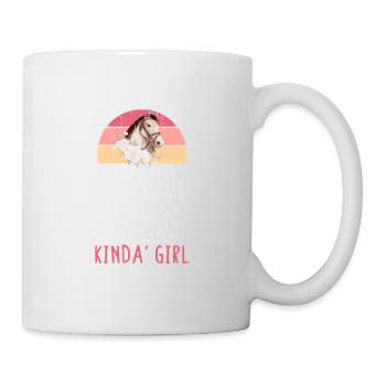 This Girl Is A Kind'a Girls Rider Equestrian Sports - Mug - white - Right