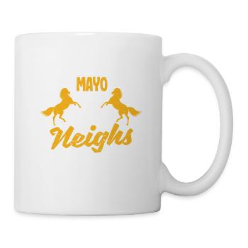 Mayonnaise J’appelle mon cheval mayo et parfois - Mug blanc - blanc - Droite