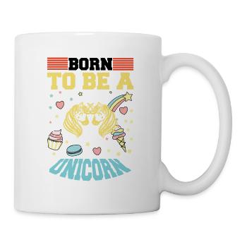 Né pour être une licorne Licorne - Mug blanc - blanc - Droite