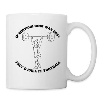 Fitness Bodybuilder Muscle Strength Training Athlètes - Mug blanc - blanc - Droite