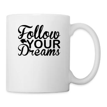 Suivez vos rêves Licorne - Mug blanc - blanc - Droite