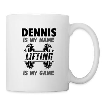 Personalized men's gym shirt design - Mug - white - Right