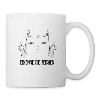 Erkenne die Zeichen - Tasse - Weiß - Rechts