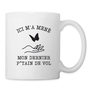 dernier vol - Mug blanc - blanc - Droite
