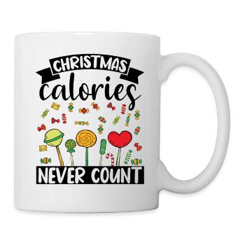 Les calories de Noël ne comptent jamais - Mug blanc - blanc - Droite