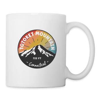 Hiking Totoket Mountain Connecticut - Mug - white - Right