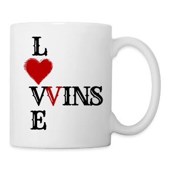 Love Wins - Liebe Gewinnt - Tasse - Weiß - Rechts
