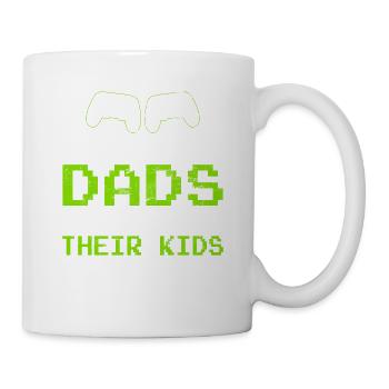Awesome Dads Game With Their Kids Gamer Dad Video - Tasse - Weiß - Rechts