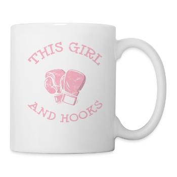 Woman Boxer Funny Boxing Lover This Girl Runs On J - Mug - white - Right